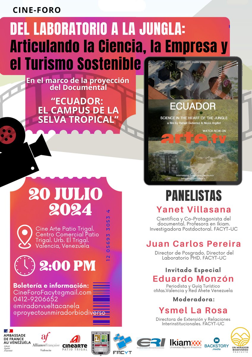 Estamos en cuenta regresiva para este magnífico evento en Valencia!

<a href="/ExtensionFacyt/">Dir. Extension FACYT</a> 
<a href="/UCarabobo/">Universidad de Carabobo</a> 
<a href="/u_ikiam/">Ikiam</a> 
<a href="/EmbaFrancia/">Francia en Venezuela 🇫🇷🇻🇪</a> <a href="/VALENCIA_AF/">Alianza Francesa de Valencia</a>