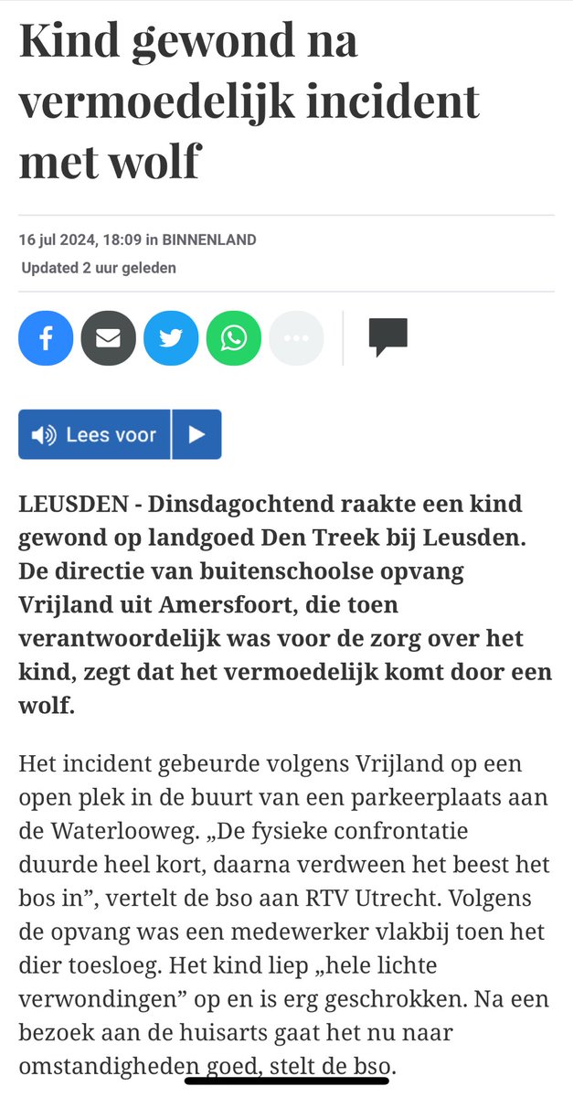 LouisHendriks's tweet photo. The first wulf related incident involving kids. Many to follow. Thx to the ignorant. https://t.co/TrTkhrart1