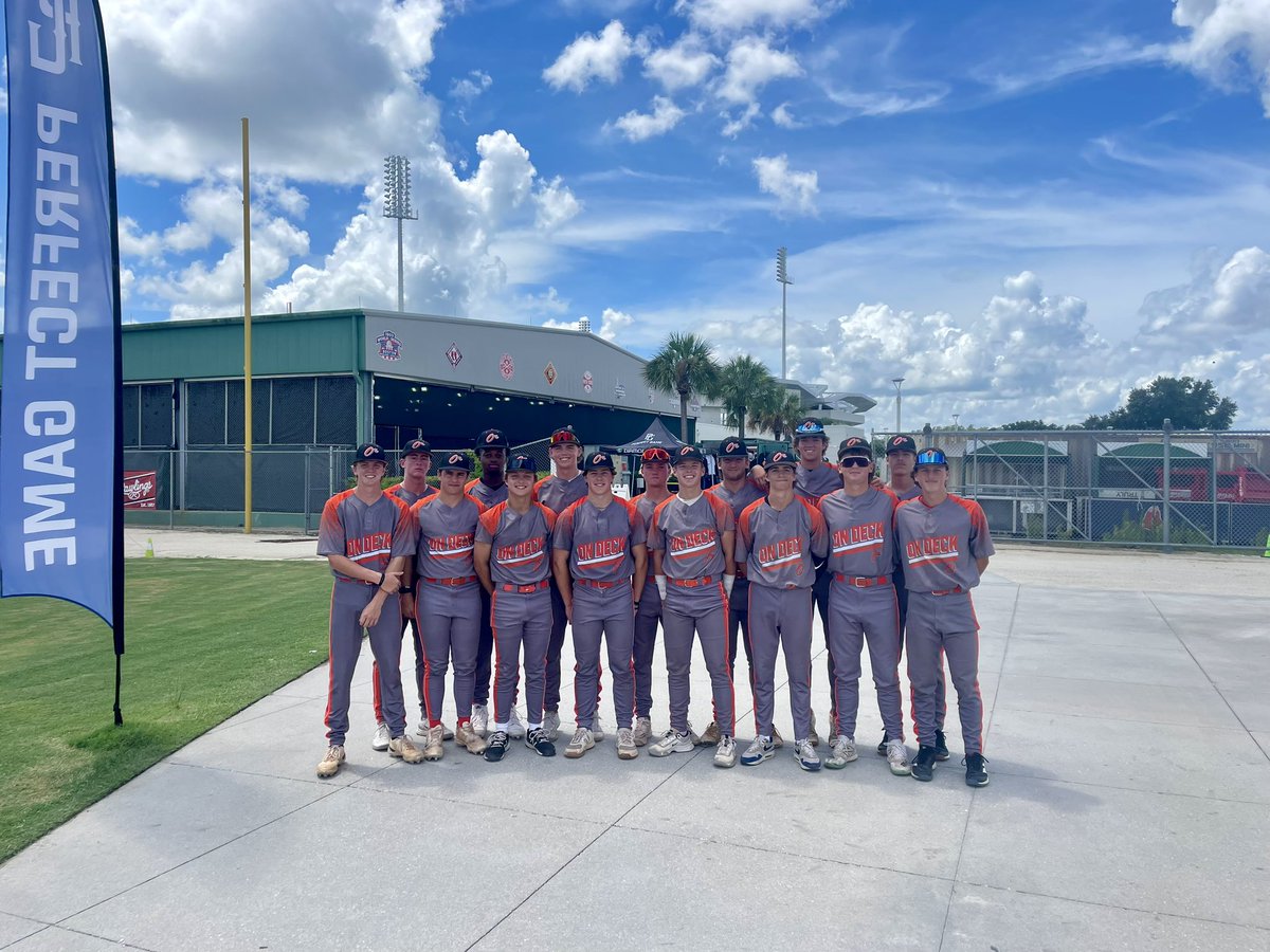 2025 On Deck O’s pick up 4-0 win at PG 17U BCS National Championship. AJ Smith gets win and Cooper Mitchell <a href="/CokerU_Baseball/">Coker University Baseball</a> commit closes it out. Britton Nash 2 for 2, triple and 3 rbi, Michael Rogers 2-2, BB, Luke St John 2 for 2 w/ dbl rbi, Bennett Holder 1-1, BB