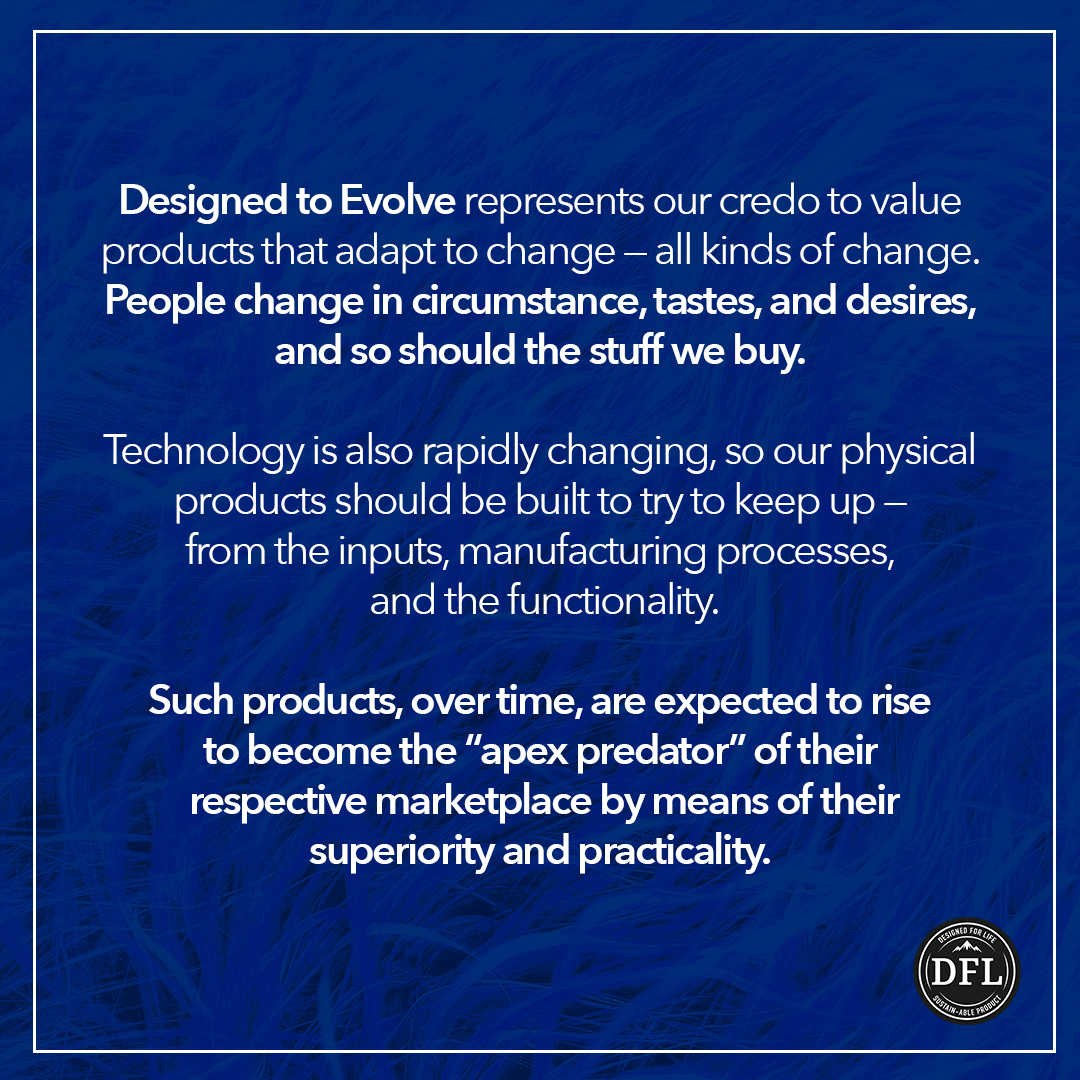 TheDFLGroup's tweet photo. Designed to Evolve is the second pillar of the Designed For Life framework.

By companies creating products that are designed to evolve, the items we own can adapt to our ever-changing lives and remain useful for a longer period of time. 👏

#DesignedForLife #evolve https://t.co/YCbmoXwGAo