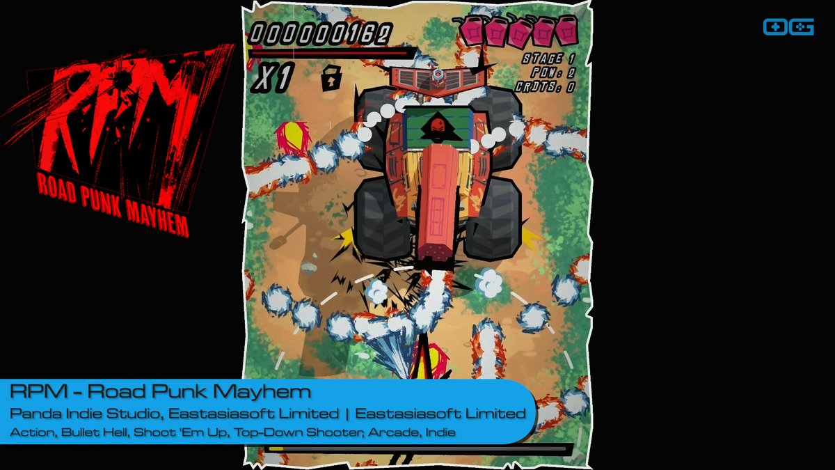 OverageGmngCom's tweet photo. OG plays RPM - Road Punk Mayhem!
https://t.co/ymMaE7HqOD
Like & Sub!
@eastasiasoft
#RoadPunkMayhem #BulletHell #PostApocalypticGaming #TopDownShooter #HighScoreChase #ArcadeAction #IndieGameTrends #IndieWatch #IndieGameDev #IndieGame #IndieGames #Gameplay #LetsPlay #Gaming https://t.co/AShDsynaxK