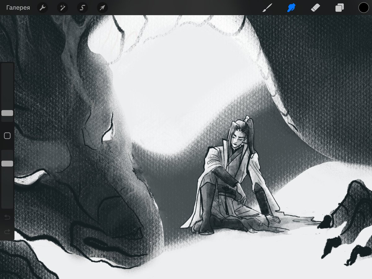 #Liuqingge с поверженным драконом, который, вероятно не будет дорисован приблизительно никогда