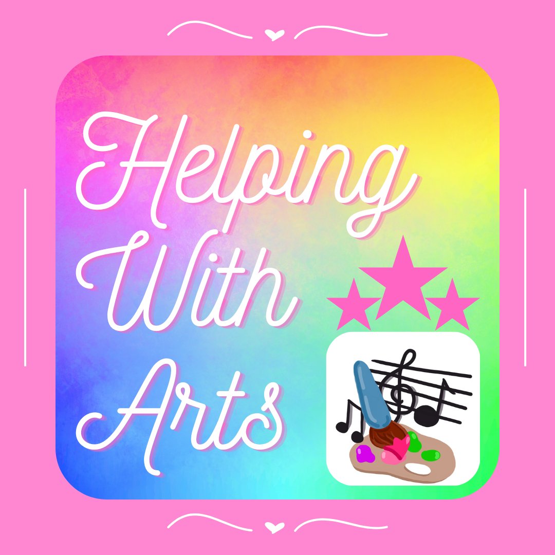 HelpingWithArts's tweet photo. Enjoy the world of art with us together! Join us today.🥰

#HelpingWithArts #fundraiser #nonprofit #charity #bringingchange #makingadifference #helping #art #music #arts #musicality #artistic #musical #artistry #explore #worldofart #hope https://t.co/9ngwm4h7Jd