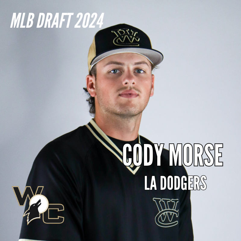 The Los Angeles Dodgers selected WC pitcher Cody Morse in the 12th round of the Major League Baseball Draft Tuesday!