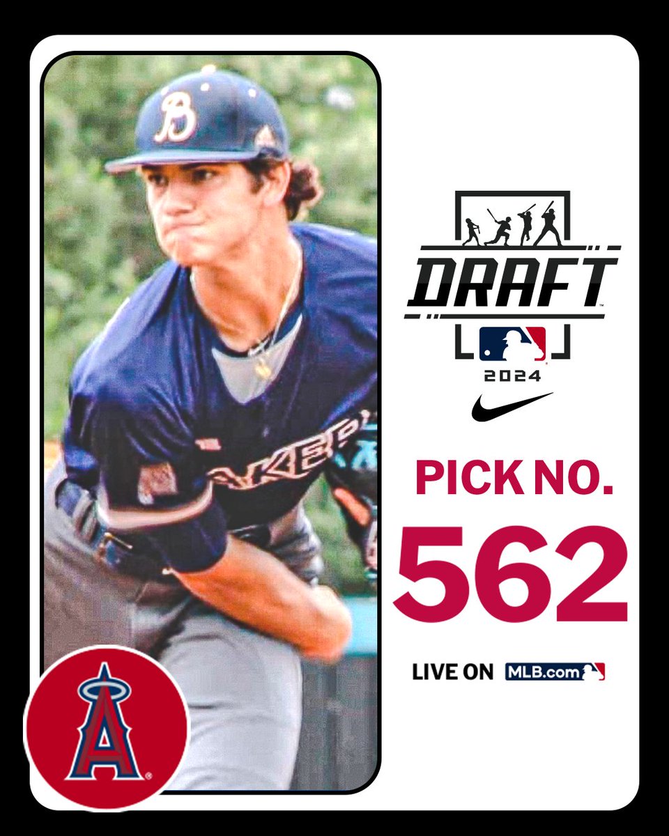 MLB Draft (@mlbdraft) on Twitter photo With their 19th-round pick (No. 562 overall), the <a href="/Angels/">Los Angeles Angels</a> select Baker (AL) right-handed pitcher Connor Gatwood, No. 103 on the Top 250 Draft Prospects list.
LIVE: atmlb.com/3W6Nz7B With their 19th-round pick (No. 562 overall), the <a href="/Angels/">Los Angeles Angels</a> select Baker (AL) right-handed pitcher Connor Gatwood, No. 103 on the Top 250 Draft Prospects list.
LIVE: atmlb.com/3W6Nz7B