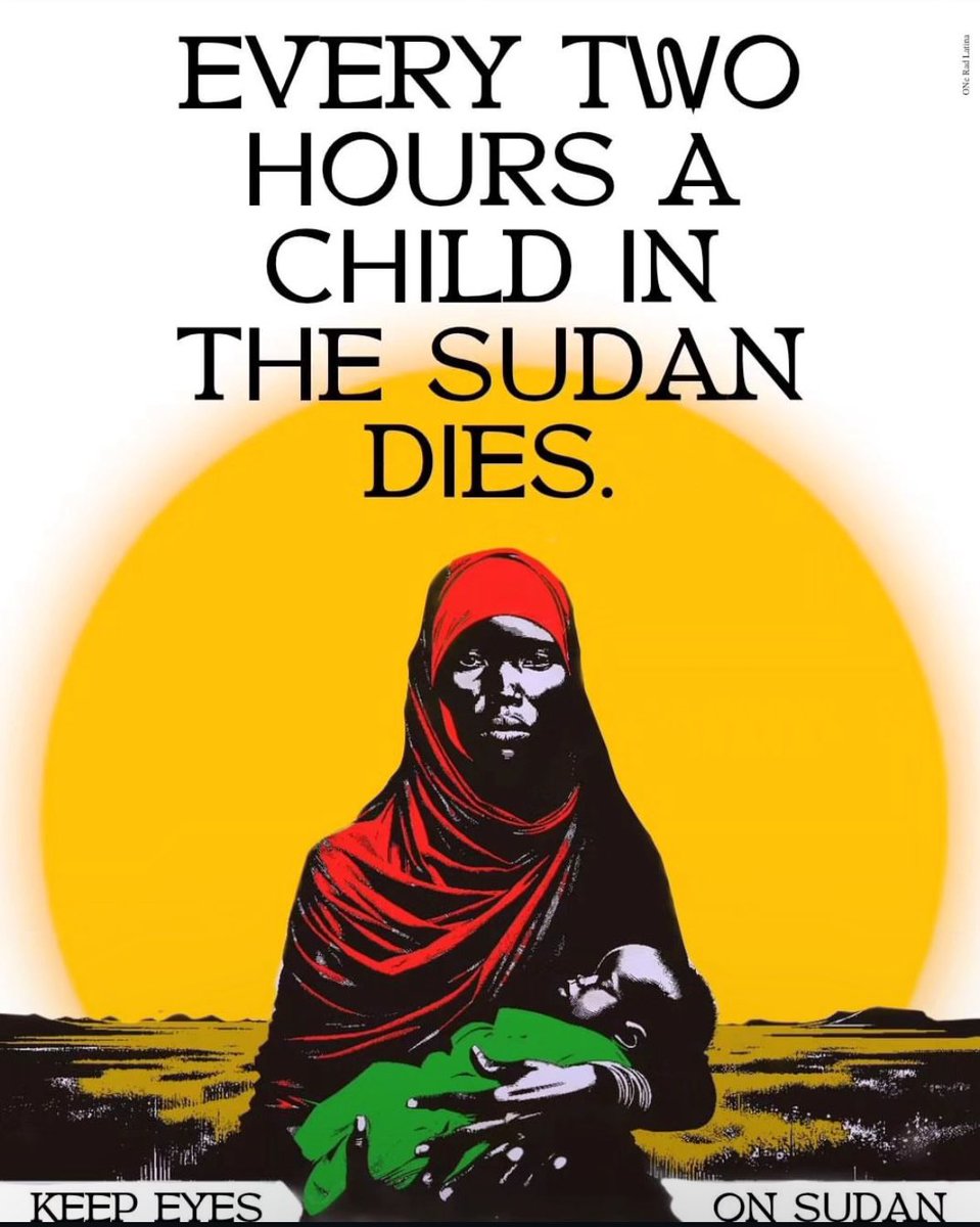 masoko17708's tweet photo. Every two hours a chid in Sudan dies #Sudan #childhood #war #genocide https://t.co/P1yW5KQPNq