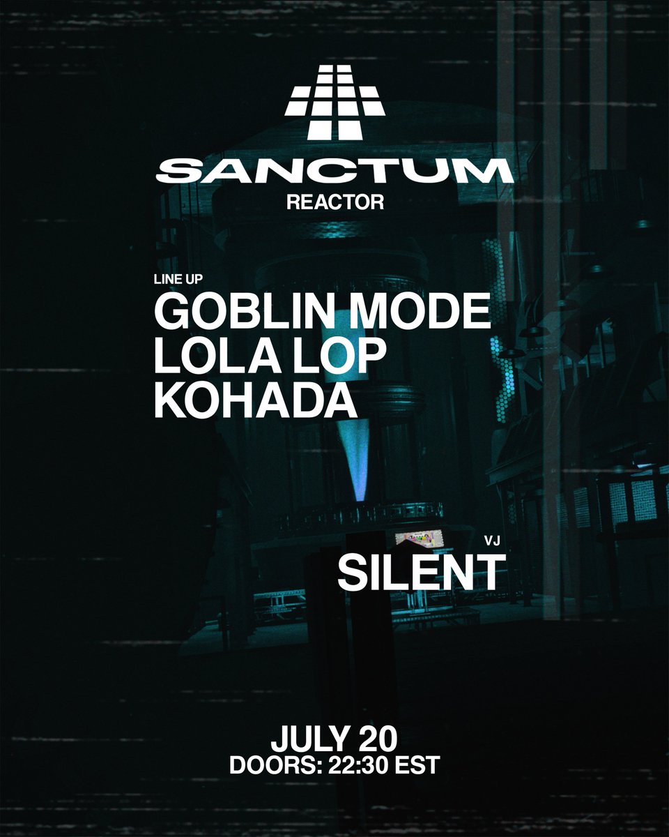 SANCTUMVR's tweet photo. SANCTUM: REACTOR (US SHOW) | JULY 20

DOORS: 22:30 EST https://t.co/OX9a1uoj4B