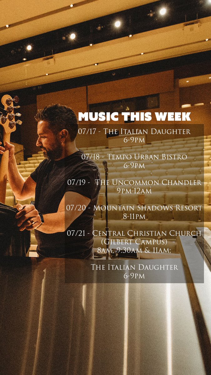 StanleySerrano's tweet photo. Music options for you all this week 😊 https://t.co/qE34S1lt6G