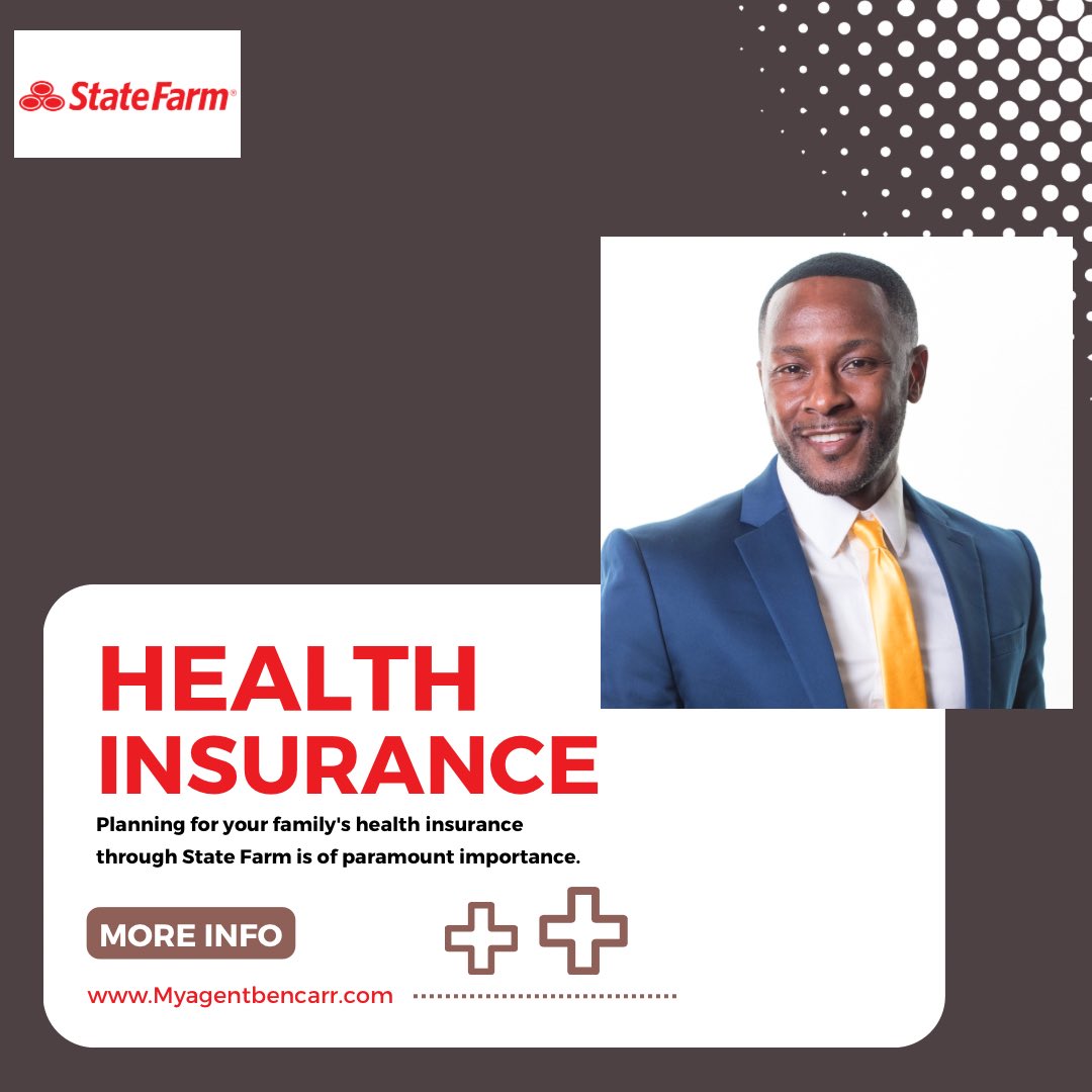 MyAgentBenCarr's tweet image. 🩺 Do you have a trusted provider or doctor you visit regularly? If not, worry not! Speak with a State Farm agent today. 🌟

Contact us now at (415)-597-2277 to safeguard your health and future! 📞💙

#StayCovered #HealthInsuranceMatters #StateFarmCares #Bencarragency #virginia