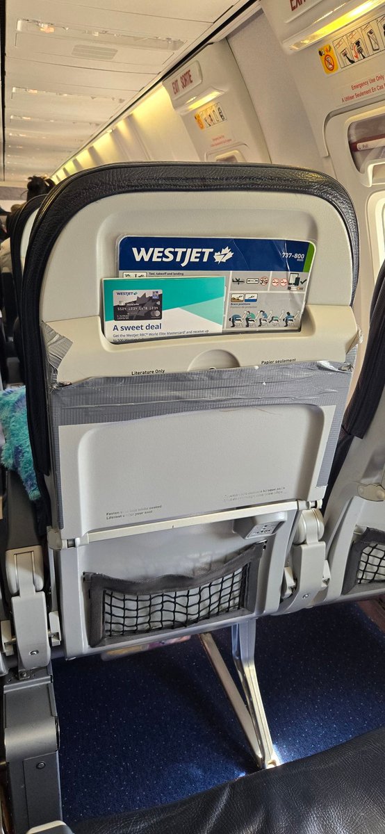 Westjet is either going down or making lots of $$$. I hope they use it only for the seat. Orlando to Yeg. <a href="/AirPassRightsCA/">Air Passenger Rights</a> <a href="/WestJet/">WestJet</a>