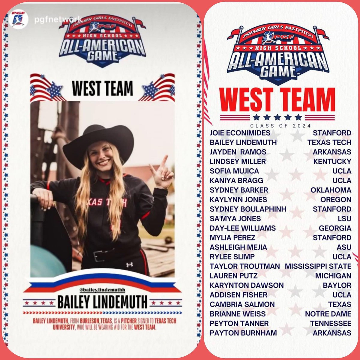 Even more of a reason to watch this game! Congratulations to our 2024 <a href="/B_Lindemuth2024/">Bailey Lindemuth</a> <a href="/PGFnetwork/">PGF</a>