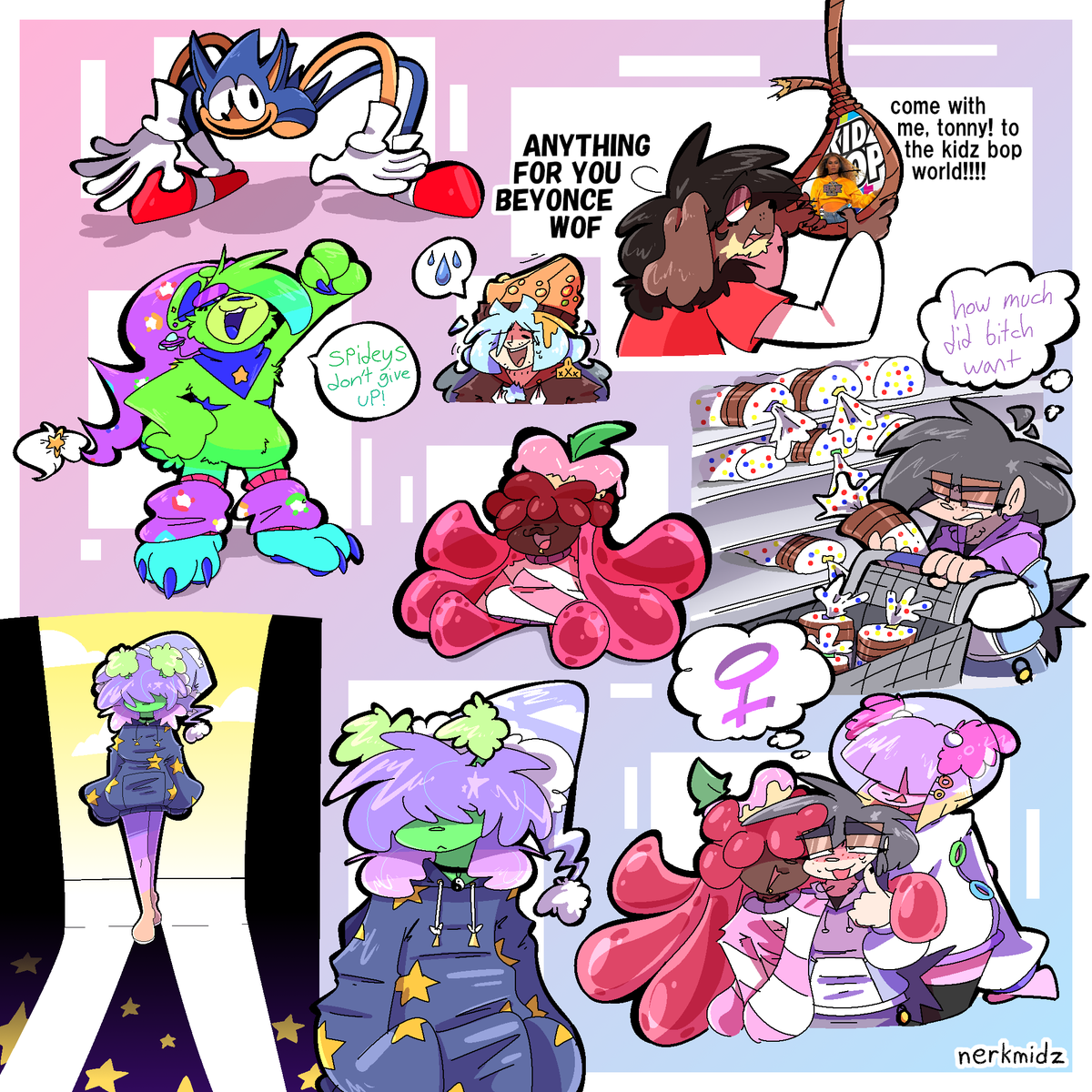 nerkmidz's tweet photo. more doodles to look at while eating https://t.co/w9YuQaTGSb