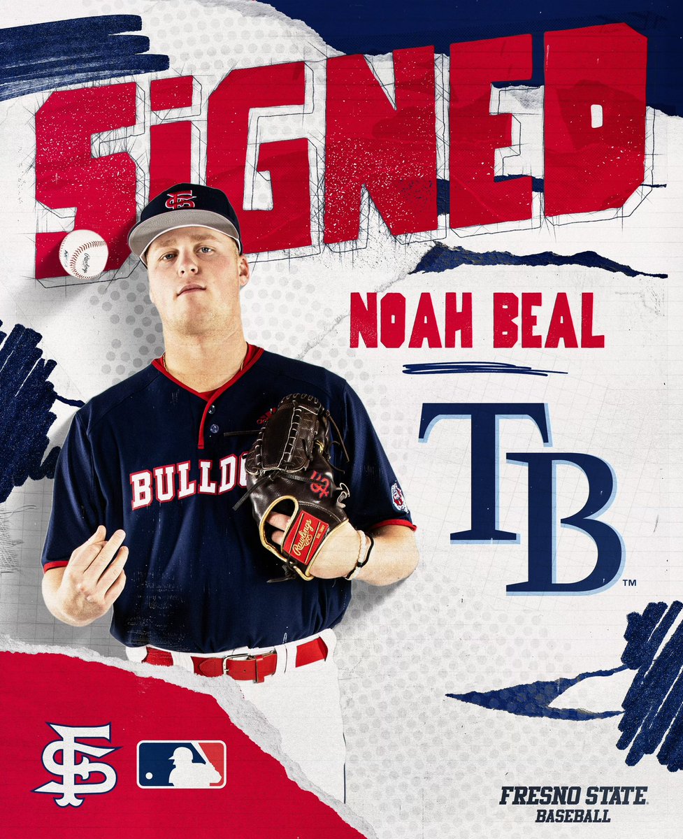 𝐒𝐈𝐆𝐍𝐄𝐃 ✍️

Noah Beal is joining the Tampa Bay Rays organization‼️

<a href="/noah_beal/">Noah Beal</a> <a href="/RaysBaseball/">Tampa Bay Rays</a>