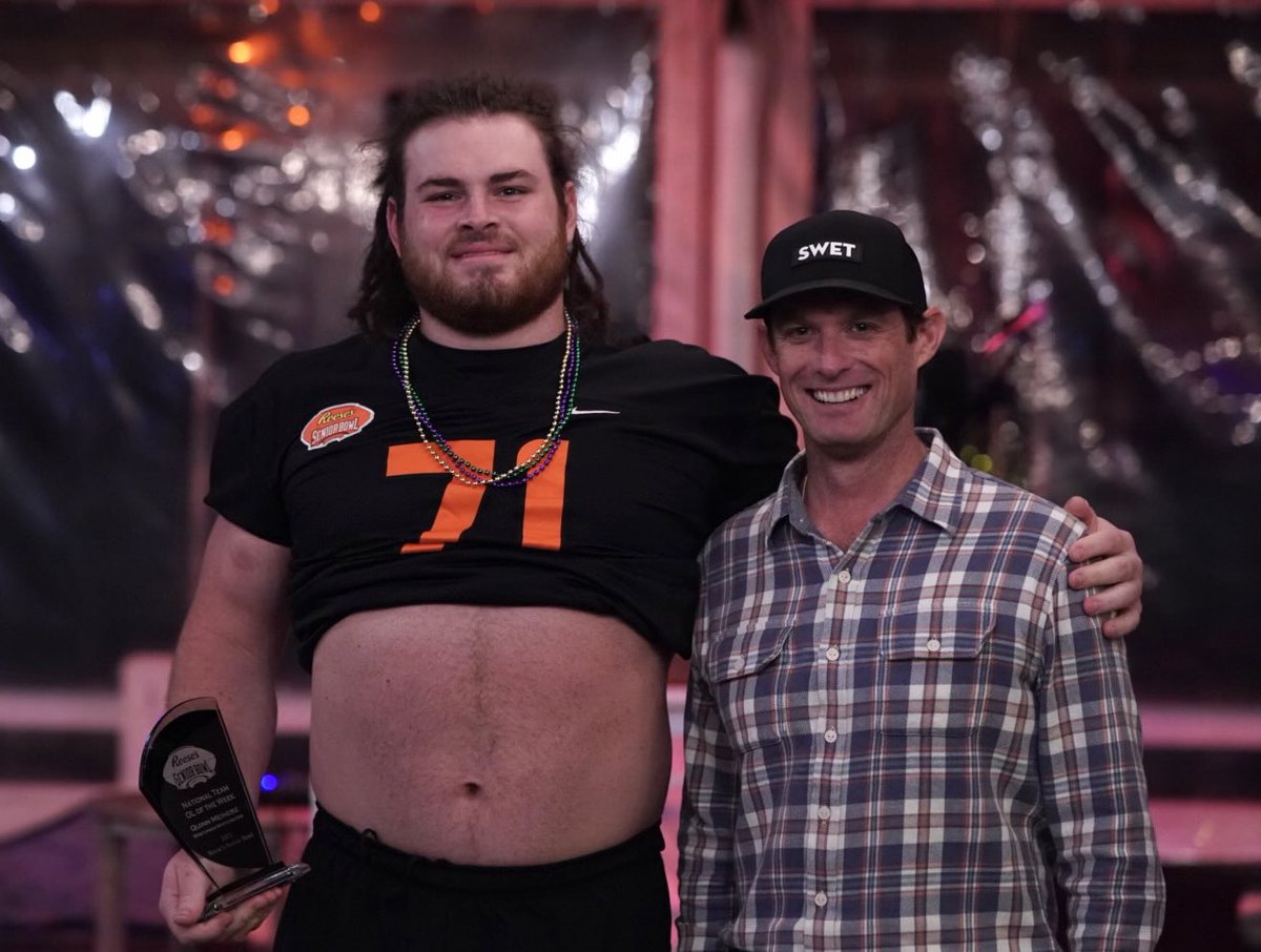 Jim Nagy (@jimnagy_sooners) on Twitter photo There's tons of <a href="/seniorbowl/">Panini Senior Bowl</a> success stories but none more ๐๐ฅ๐๐ ๐ค๐ง ๐๐๐ง๐ ๐ฉ๐ค ๐๐๐ก๐๐๐ซ๐ than that of Quinn Meinerz.
Had senior season at D-III Wisconsin-Whitewater cancelled due to Covid, hadn't put pads on in 14 months, shook off the rust, won OL Practice There's tons of <a href="/seniorbowl/">Panini Senior Bowl</a> success stories but none more ๐๐ฅ๐๐ ๐ค๐ง ๐๐๐ง๐ ๐ฉ๐ค ๐๐๐ก๐๐๐ซ๐ than that of Quinn Meinerz.
Had senior season at D-III Wisconsin-Whitewater cancelled due to Covid, hadn't put pads on in 14 months, shook off the rust, won OL Practice