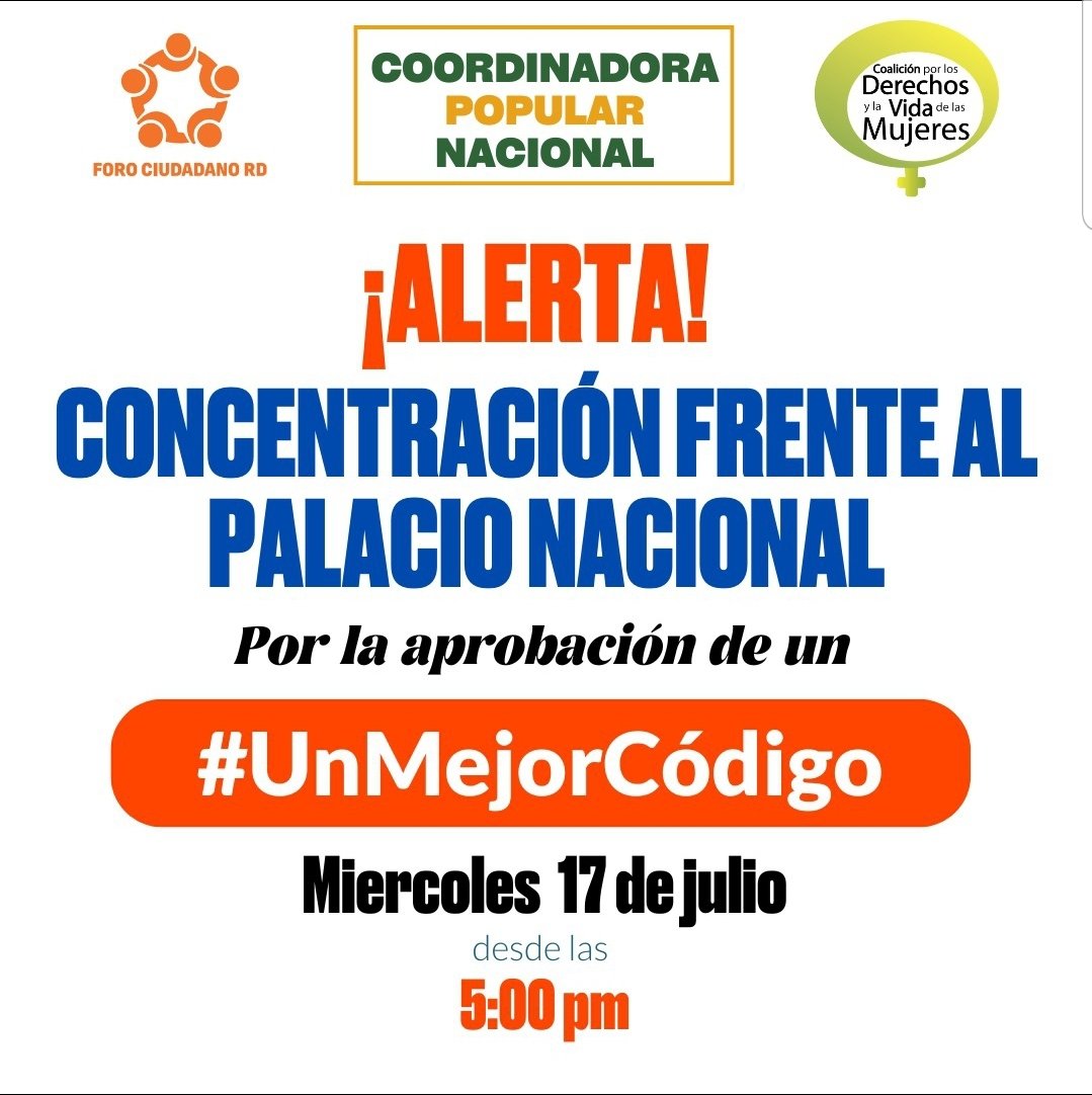 Alerta 📣 por la aprobación de #unmejorcodigo