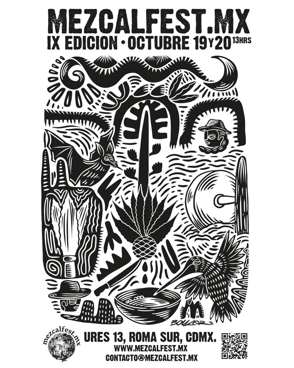 Mezcalfest.mx
IX Edición 19 y 20 Octubre
2024 13:00 hrs.  

PREVENTAS:
hasta el día Jueves 17 de Octubre 
$50 incluye vaso para degustación
mezcalfest.mx/index.php/noso…
DÍA DEL EVENTO: 
$80 incluye vaso para degustación