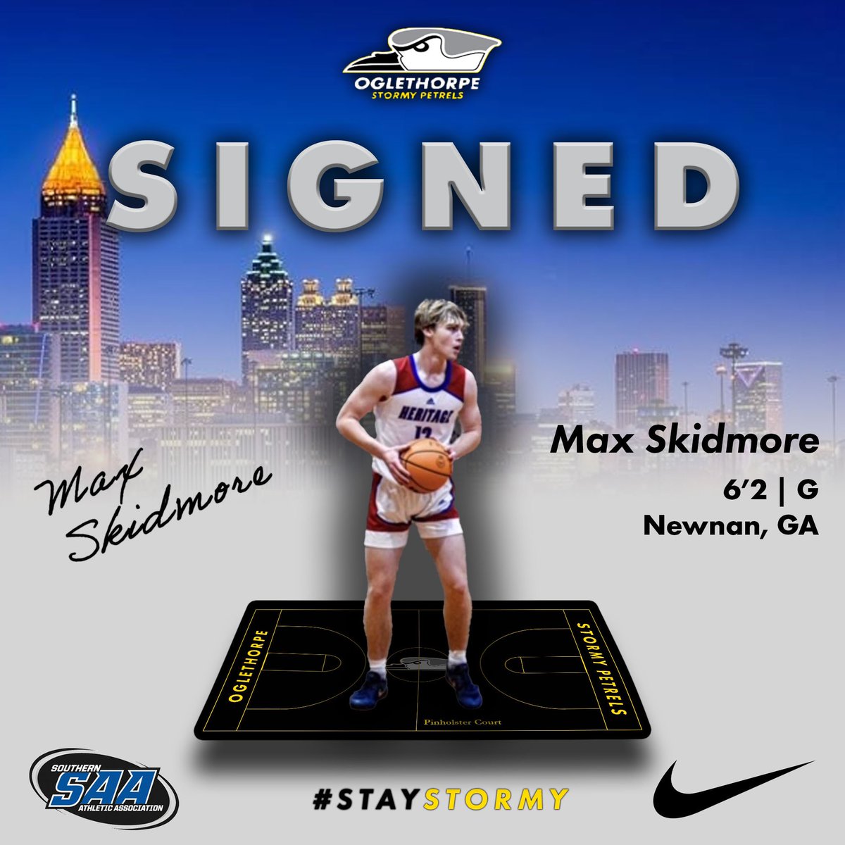 🚨Officially signed ✍️

Welcome to the Oglethorpe family, Max! 

#StayStormy | #GoPetrels