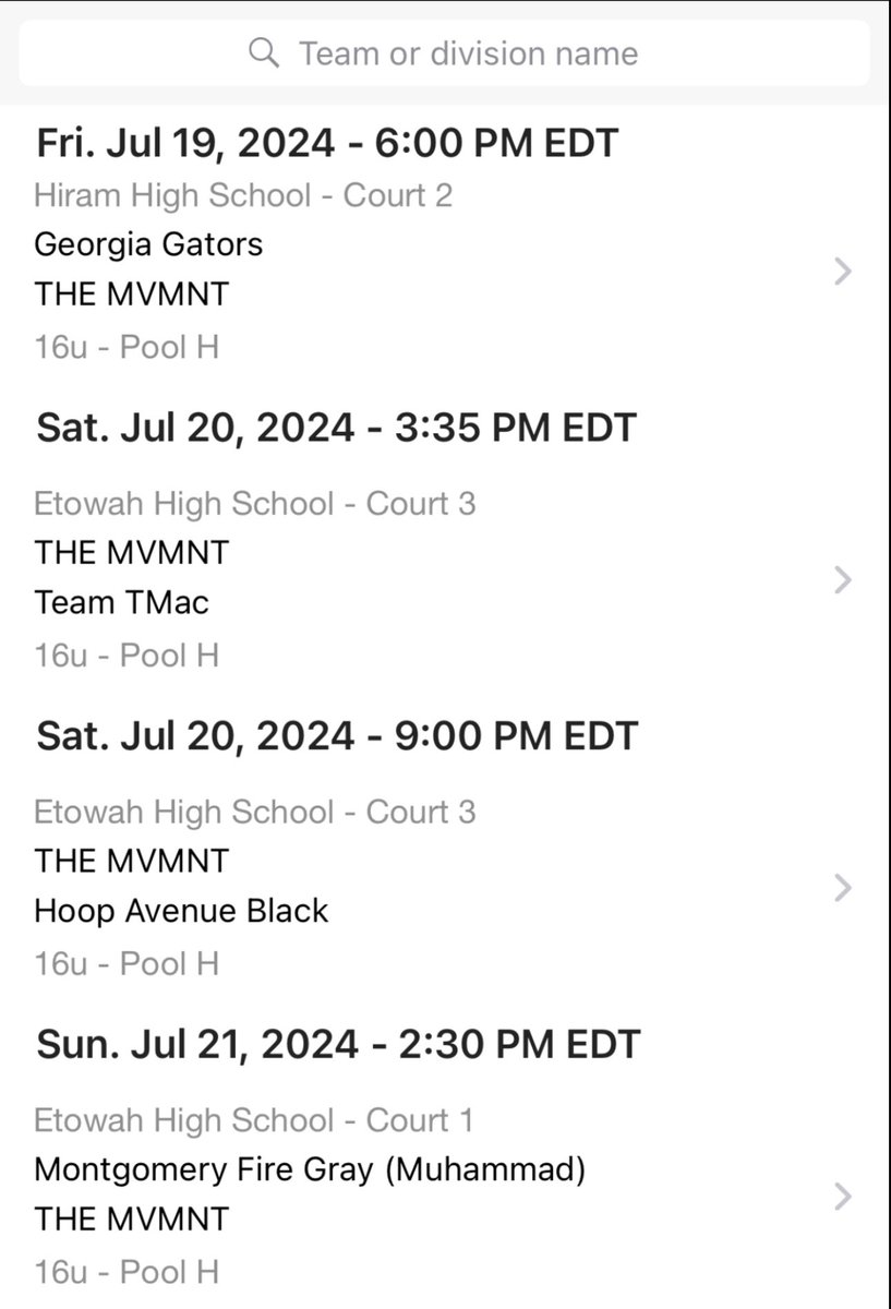 Schedule this weekend in Atlanta!
@TMBC_basketball
