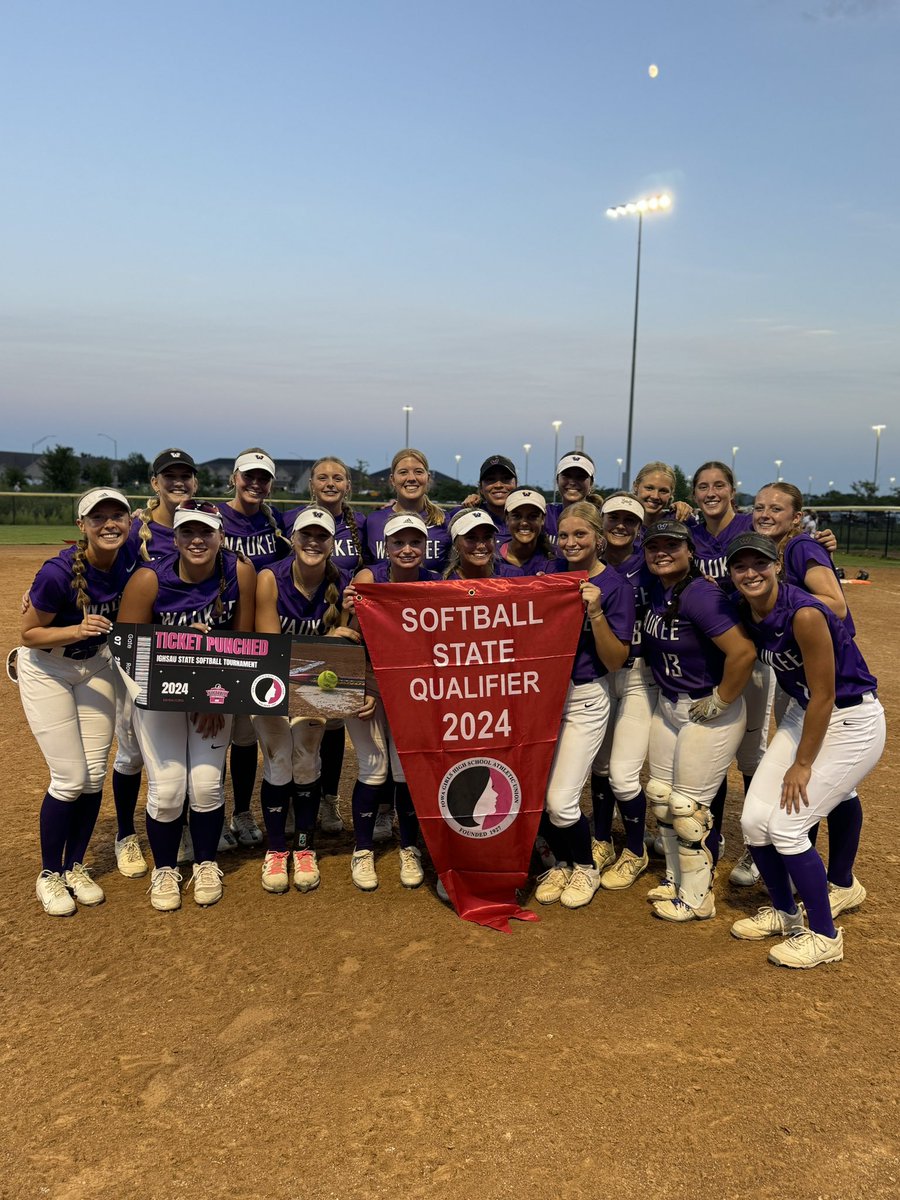 <a href="/WaukeeSoftball/">WaukeeSoftball</a> just punched their ticket to the <a href="/IGHSAU/">IGHSAU</a> State Softball Tournament!!  Beating Centennial 3-0!!!  Go Warriors!!