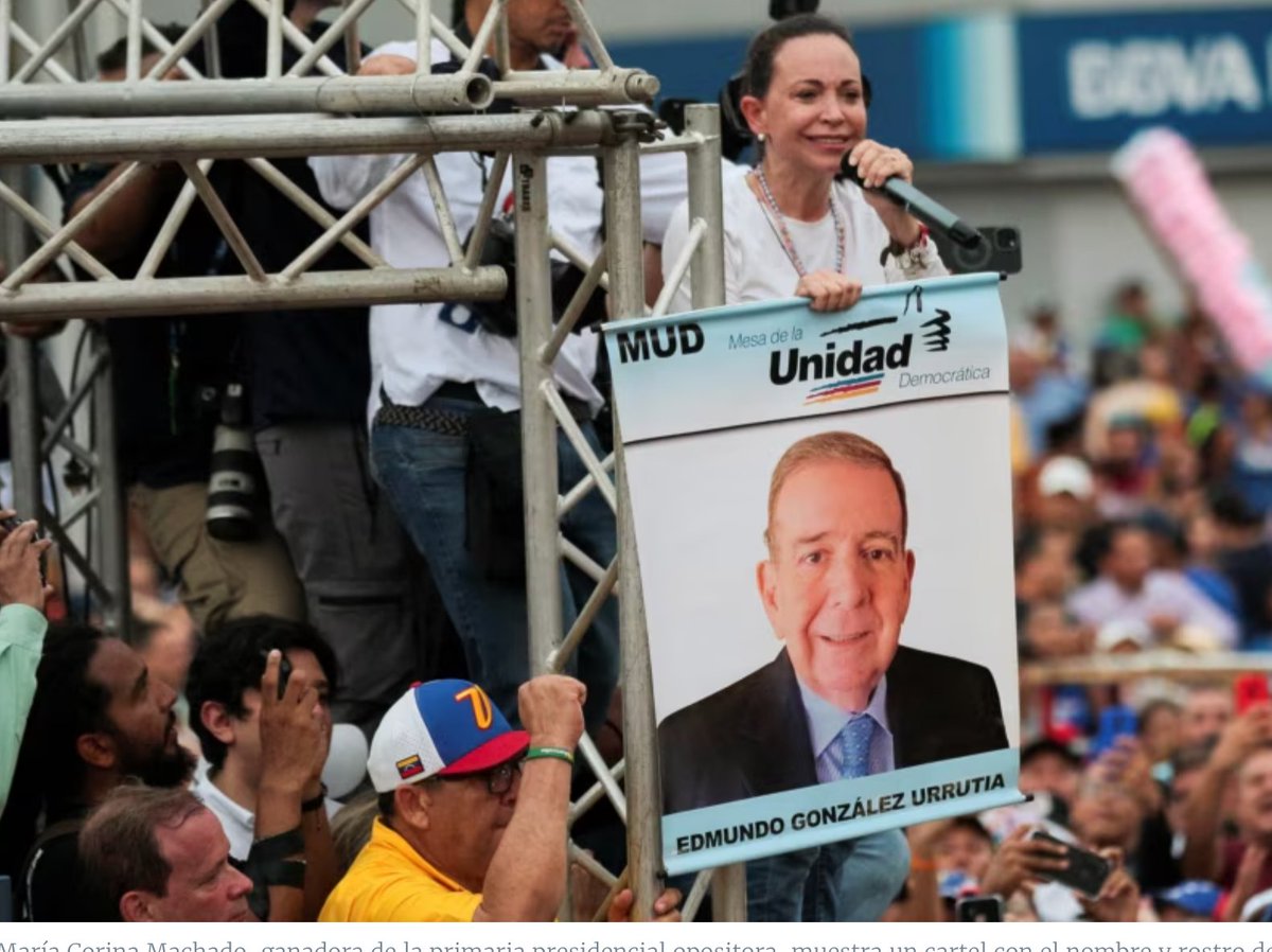 planwac's tweet photo. Edmundo González Urrutia, manejado por Machado, viola la Ley Electoral venezolana nuevamente al "invitar" unilateralmente a sus amigos fachos del PP de España a venir a la elección presidencial sin solicitar al CNE la invitación legal que sólo puede emitir el organismo electoral. Abierto desacato y desafío a la autoridad electoral del país.  A lo Jalisco.

Desespero de una candidatura facha_da.