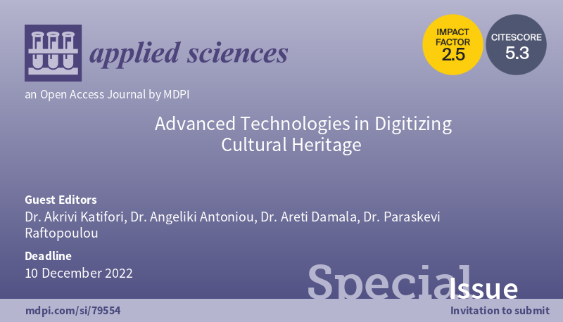 📢 Read our Highly cited papers in #SpecialIssue
Advanced Technologies in Digitizing Cultural Heritage
🔗mdpi.com/journal/applsc…
👨‍🔬 Guest Editors: Dr. Akrivi Katifori, Dr. Angeliki Antoniou, Dr. Areti Damala, and Dr. Paraskevi Raftopoulou
#virtualreality #linkeddata #datamining