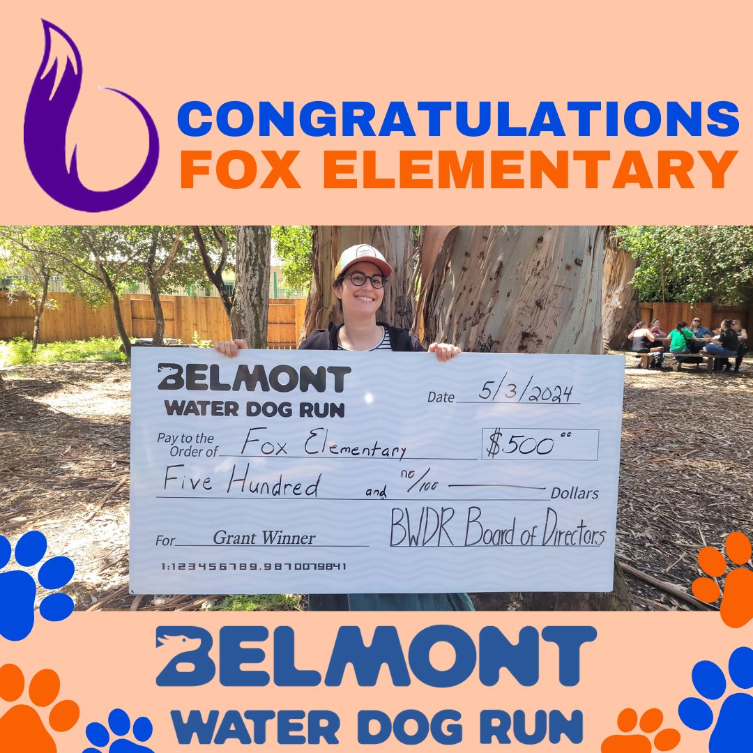 Congratulations to Fox Elementary School for winning one of our grants!!