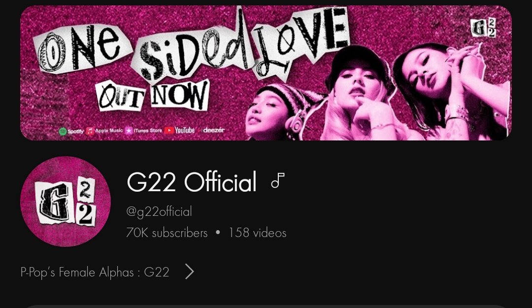 Happy 70k Youtube Subscribers <a href="/G22Official/">G22 Official</a> 😌 

Watch G22's Videos, vlogs and MVs guys! 💚💚💚