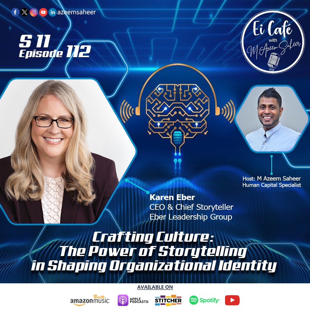 azeemsaheer's tweet photo. 🌟 New Episode Alert! 🌟 S11 E112 - Can Stories Build Cultures 

🎙️ Episode 112 of Ei Café with Azeem is here! Dive into "Crafting Culture: The Power of Storytelling in Shaping Organizational Identity" with Karen Eber, 

https://t.co/Wj7JHgjD7K 

https://t.co/GIfj1ZqKfr https://t.co/3U5zzsVhzz