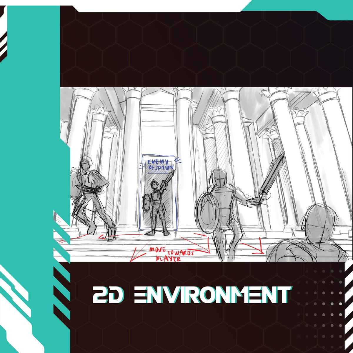 archonsfall_'s tweet photo. Here on is some sketches made to give the feel and idea of the flow in the specific area 🪨

#indiegame #gamedev #IndieDevs #3dGame #Unity #Blender  #game #fps #UiTM https://t.co/FoulySmJ6F
