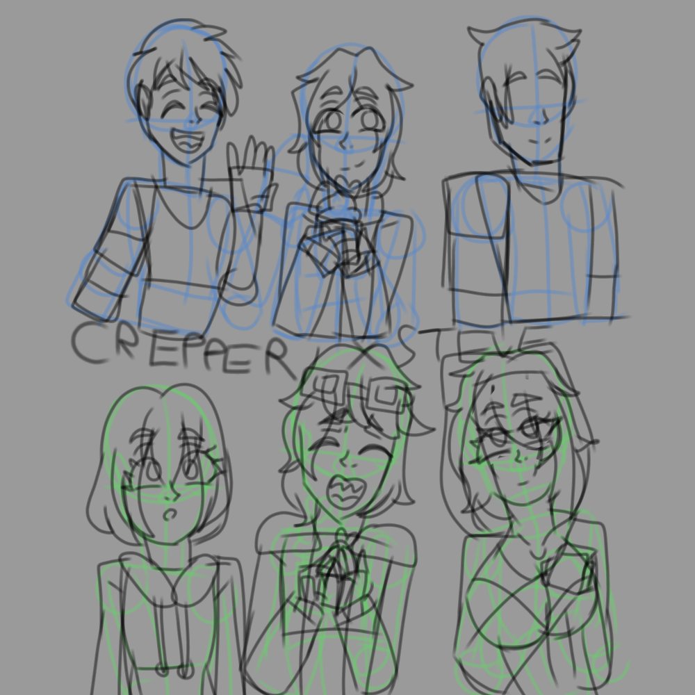sakuraberry12's tweet photo. El afan de las humanización de mincraft que el creeper este enamorado de steve #mincraft #crepper #anime #stevemincraft #art https://t.co/h0A1pMXDfO