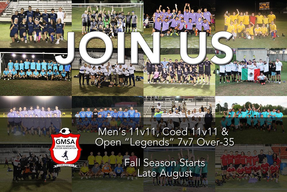 GMSAsoccer's tweet photo. GMSA Fall 2024 season is approaching!

Want to form a new men's, coed, or over-35 team?
https://t.co/8P5HDiYUXF

Looking to join an existing team?
https://t.co/3rbzFjoG0I

Player registration starts soon...season starts in late August!

More details at https://t.co/b4XsdxEVm5! https://t.co/o8LjduUKas
