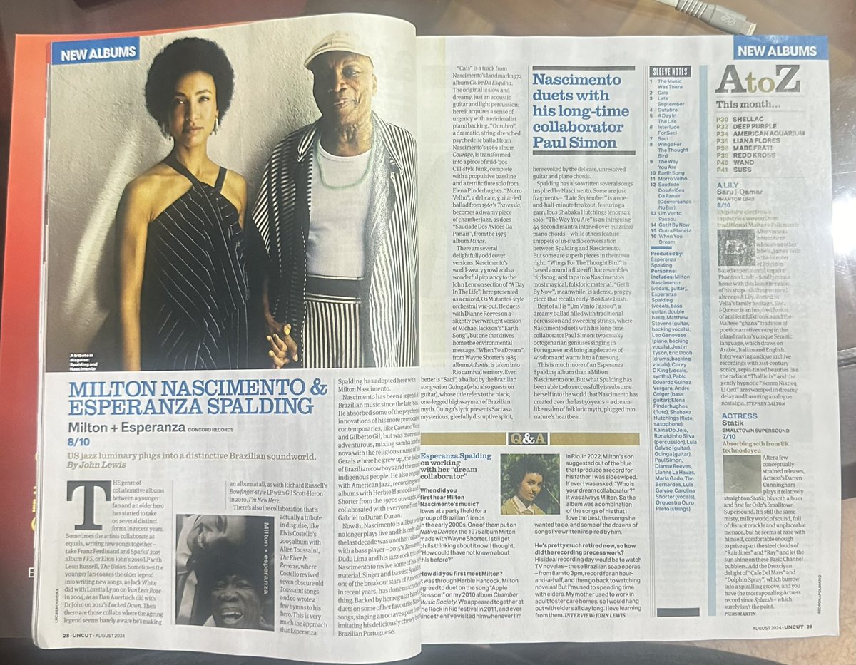 marcelofroes's tweet photo. Special cover feature on @johnlennon ‘s Mind Games in this month’s UNCUT. There’s also a two page article about @MiltoNascimento . Surely @seanonolennon read it, he’s a big Milton fan since he found one album by the Brazilian master in his dad’s LP collection at the Dakota. https://t.co/7Sn29qPxXJ
