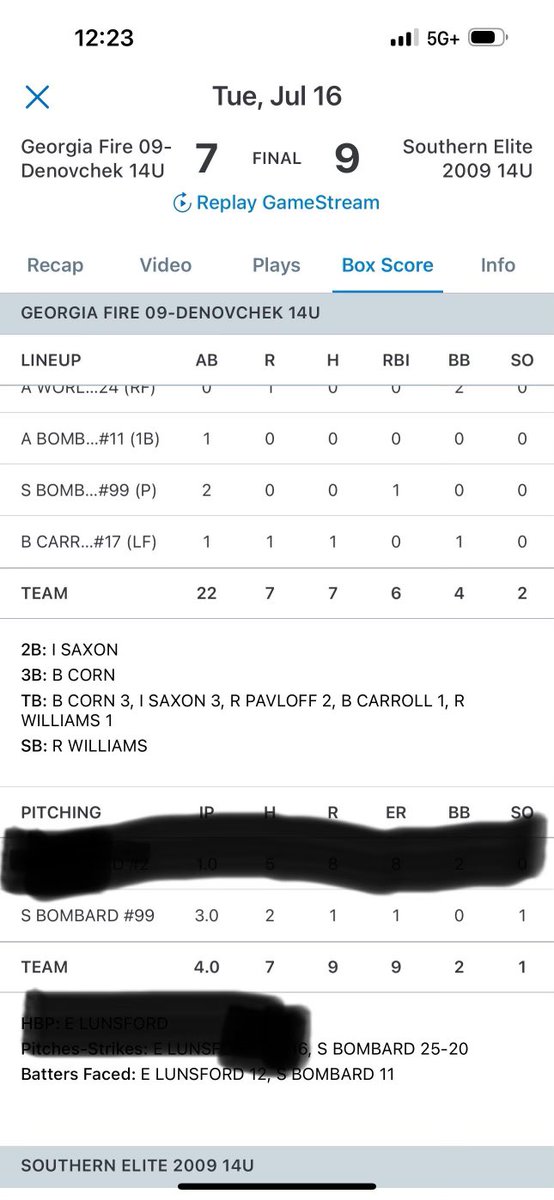 Great first day at the USSSA national tournament. 6 IP, 0 BB’s and 2 K’s. 
<a href="/GAFIRE09DENOV/">GA FIRE 09-DENOVCHEK</a> <a href="/NHSTitanSB/">Northview Softball</a>