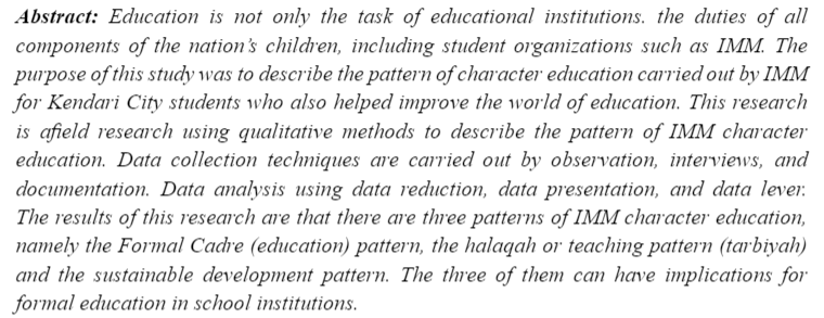Profetika_'s tweet photo. Risman, Kadar, and Asman Asman. “THE #PATTERN OF ISLAMIC #CHARACTER #EDUCATION OF THE MUHAMMADIYAH STUDENT ASSOCIATION (#IMM) AND ITS #IMPLEMENTATION IN #FORMALEDUCATION.” Profetika: Jurnal Studi Islam, vol. 23, no. 2, Aug. 2022, pp. 197–203. https://t.co/bS51gxUR79. https://t.co/npssZUZnWJ