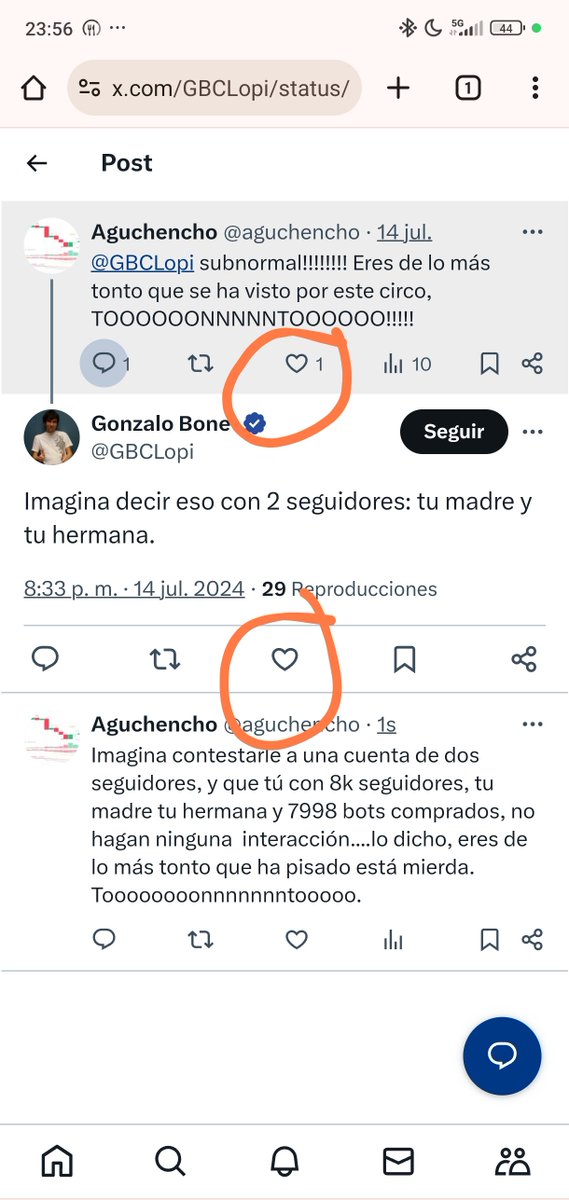 aguchencho's tweet photo. @GBCLopi Por cierto....para tener 8k seguidores, todos.pensaran que eres tonto perdido....jajajajajjaja. https://t.co/AvBQMKH9fA