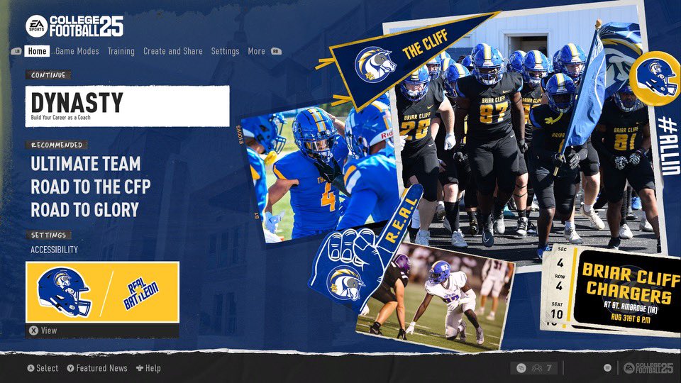 Briar Cliff Football tweet media