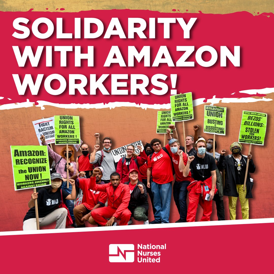 NationalNurses's tweet photo. Amazon workers face immense pressure to meet demands during #PrimeWeek.
According to an interim report by the HELP Committee, in 2019 almost half of all Amazon warehouse workers were injured during Prime Week.
@Amazon’s profits should not come at the expense of worker safety! https://t.co/xL0UG9fQ0z