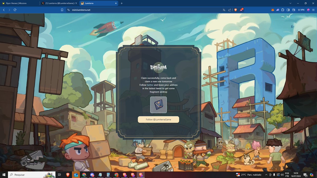 TlmNft117641's tweet photo. @LumiterraGame 0x412c36b56d98470e86fdb953040b83336baa2358 https://t.co/NgOm5AJl7J
