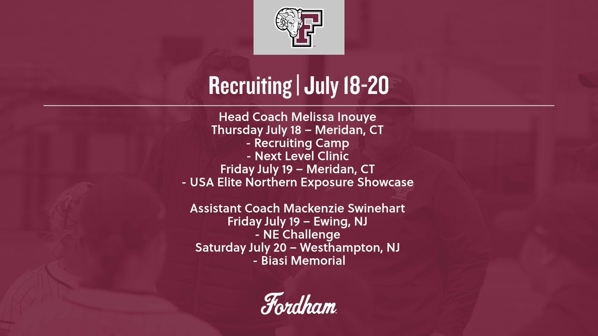 Recruiting Stops 🛑 July 18-19