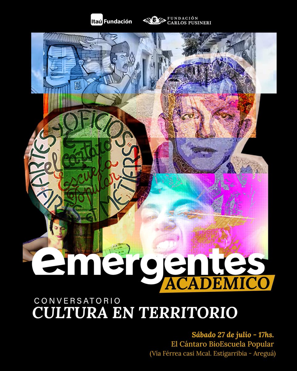emergentespy's tweet photo. Presentamos el segundo conversatorio de Emergentes Académico: #CulturaEnTerritorio 📚💡

Referentes de la gestión cultural reflexionan sobre el valor de llevar adelante espacios culturales comunitarios en el territorio paraguayo. 

@ChacaTours @sororamusica @cantaroaregua https://t.co/qEwvA9lLHE