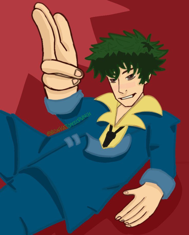rockitronic's tweet image. bang!

#cowboybebop #cowboybebopfanart #spikespiegel #spikespiegelfanart