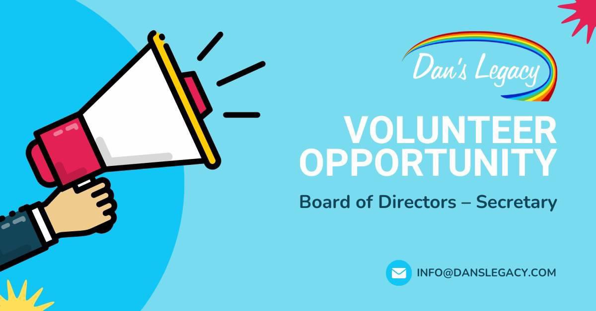 DansLegacyBC's tweet image. Are you looking for an opportunity to have a direct and meaningful impact on youth mental health and community safety?

We have a vacancy on our Board of Directors for a Secretary, one of four executive level positions.

Email info@danslegacy.com
