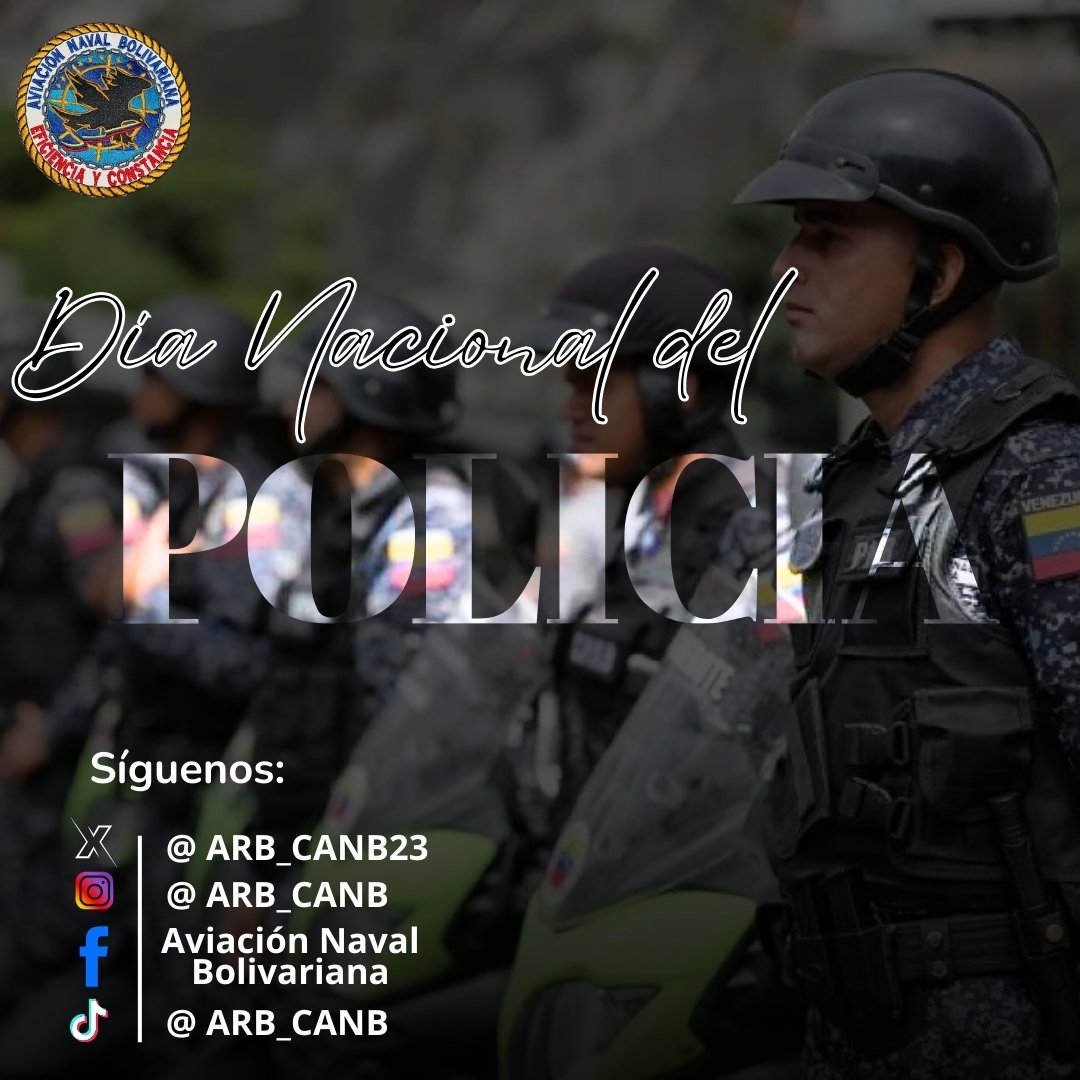 ARB_CANB23's tweet photo. 📌 Hoy #16JUL el @ARB_CANB23 felicita a todo el personal policial que resguarda día a día el orden público,  dedicados a proteger, defender y servir al ciudadano Venezolano.
Feliz día Nacional del Policía https://t.co/tiUCxgqL3E