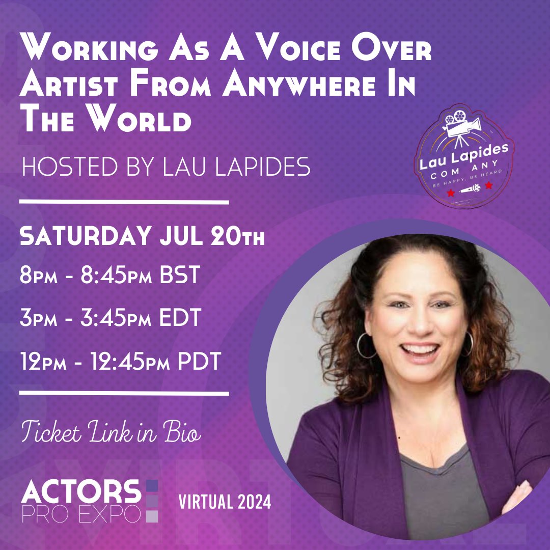 More seminars coming your way this week at #Actors Pro Expo. This Thursday, Friday &amp; Saturday! 🌟🎬

#JoinUs for an unparalleled opportunity for networking, learning, and career advancement in the entertainment industry. 

actorsproexpo.com/upcoming-semin…