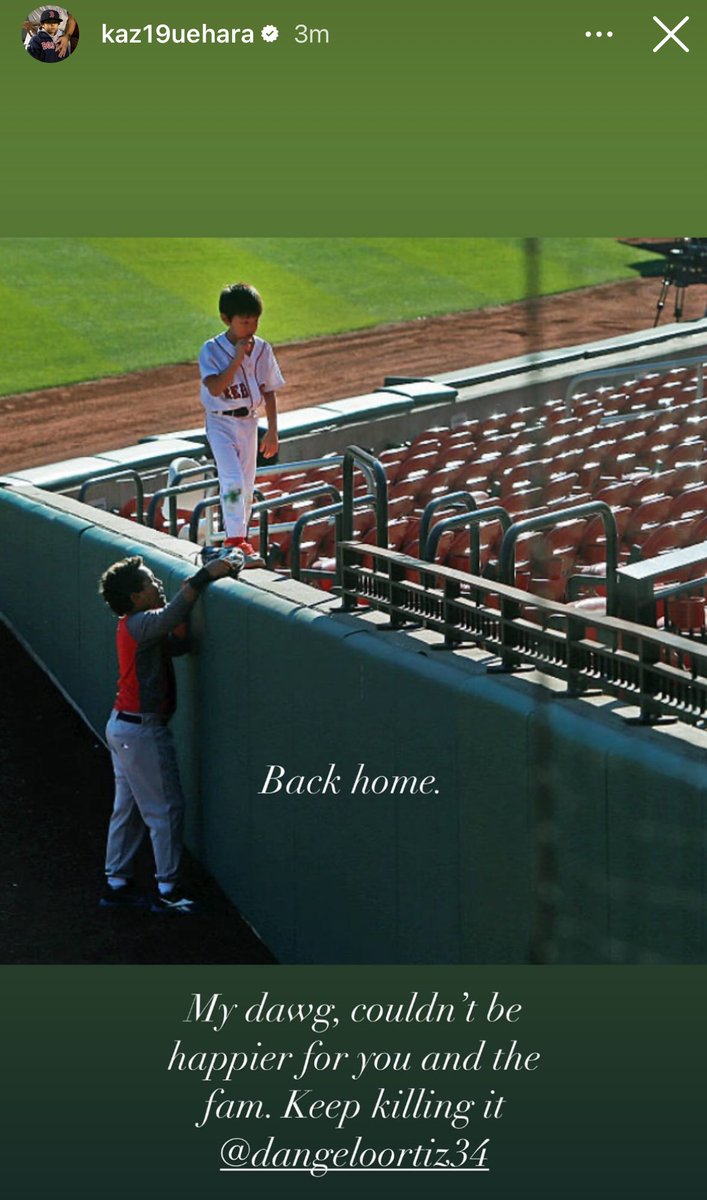 BostonStrong_34's tweet photo. Koji Uehara’s son, Kaz Uehara congratulates D’Angelo. ❤️ https://t.co/SAYZOsVcWv