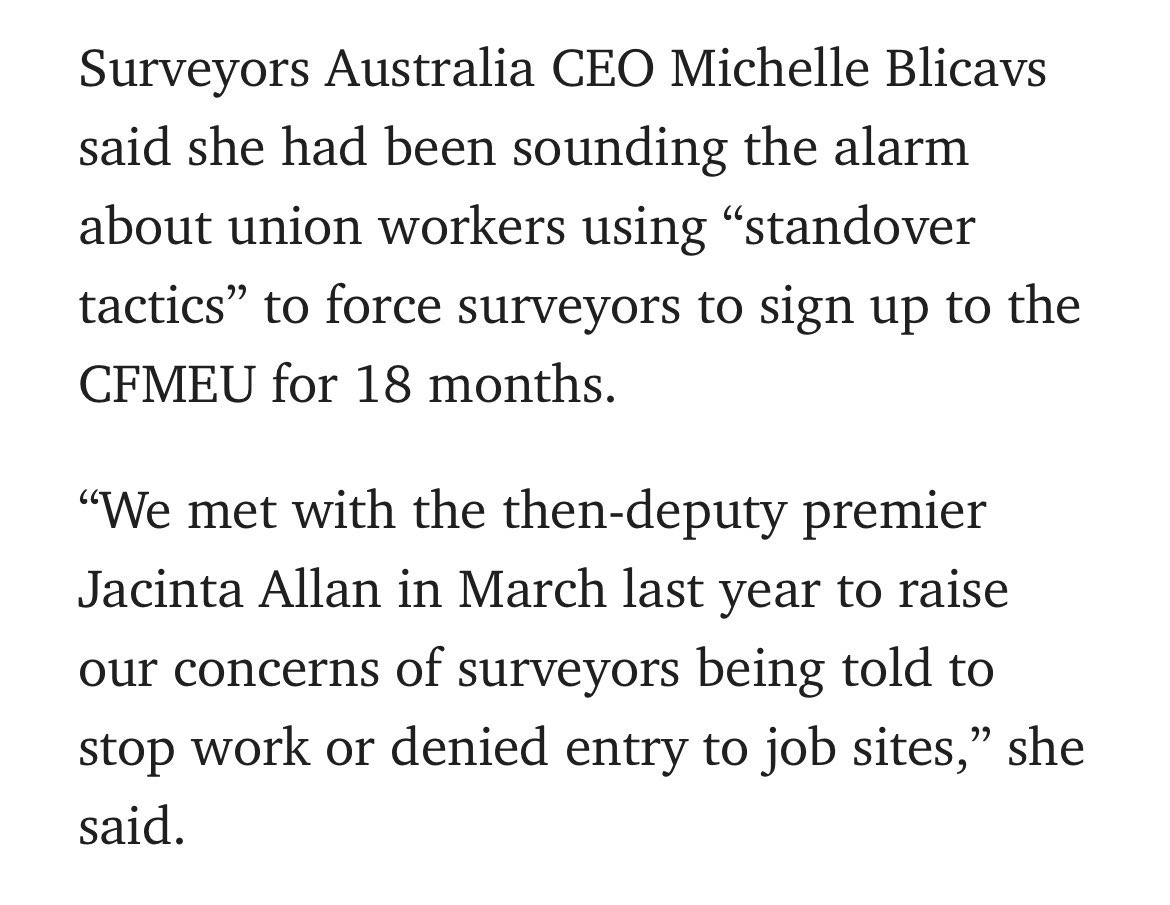 SouthwickMP's tweet photo. Premier Jacinta Allan knew about rotten CFMEU culture and did absolutely nothing.

Jacinta Allan is a liar.

#springst @theheraldsun https://t.co/yjrgpr9khe
