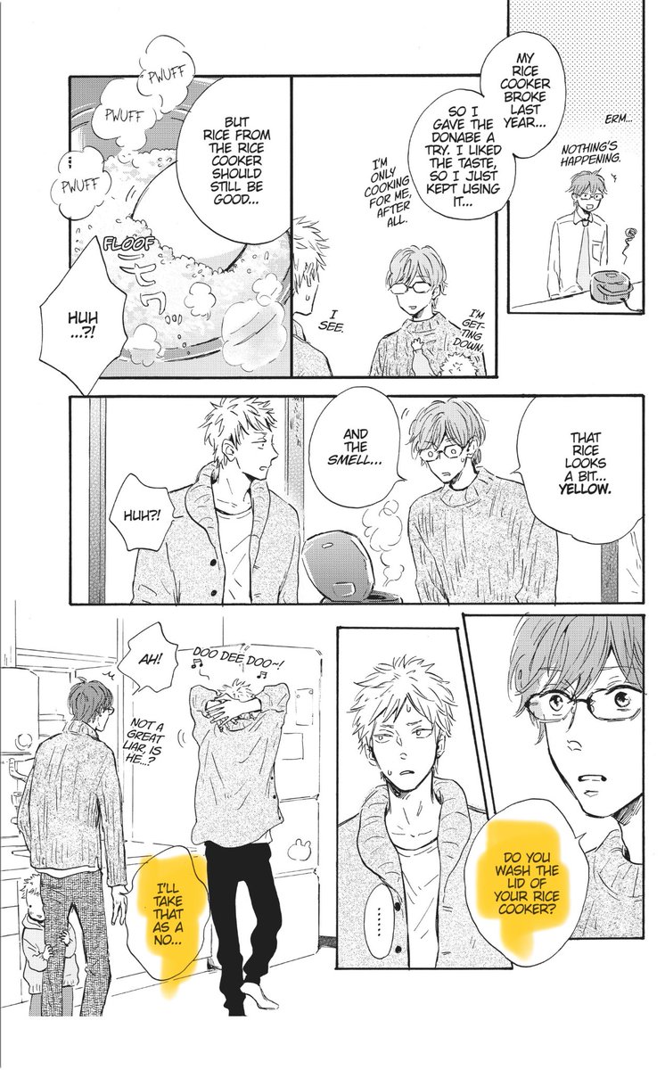 fangurlbehavior's tweet photo. Of all the wild stuff I’ve seen in #manga and #jdramas based on manga, the scene in #OurDiningTable #僕らの食卓 where the ML admits to not washing the lid of his rice cooker for years really sent me over the edge. 😱 😱 😱 https://t.co/NxoveELmox