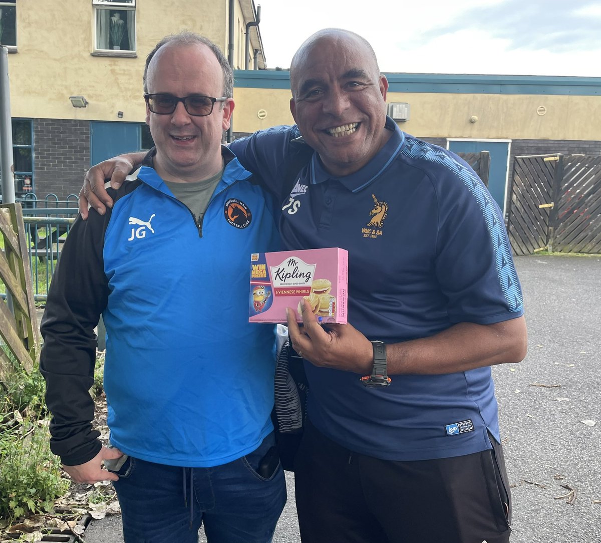 What a night for Terry!

As well as seeing an great performance from his side, Terry was presented with two packets of the Mr Kipling Viennese Whirls!

One was from <a href="/NostellMWFC/">Nostell Miners Welfare FC</a> boss Matt Wright.

The other from Greg Smith from the <a href="/NLYCommSport/">NLY Community Sport</a> Nostell Disability Football team