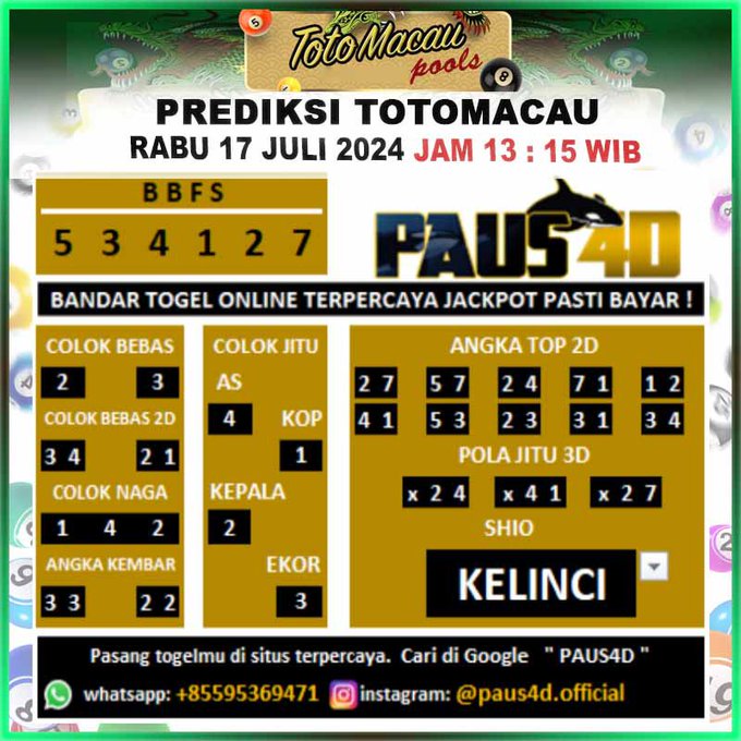 prediksi totomacau 4d