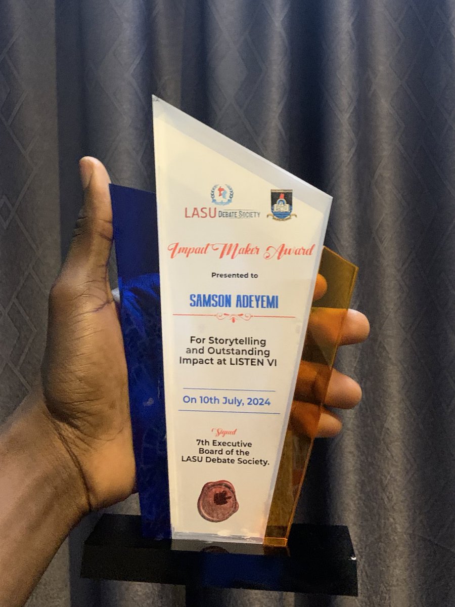 samsonadeyemi_'s tweet photo. Last week Wednesday, I had the privilege of sharing my story and insights in a formal setting - my first time ever, since I started creating consistently around July 2020! I was at @LASU_official to grace an event by @Lasudebates as a panelist. 

[A thread] https://t.co/x2HdXbxoFP